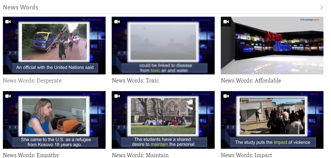 VOA Learning English - News words
