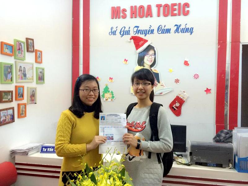 Học viên đạt điểm cao tại Anh Ngữ Ms Hoa