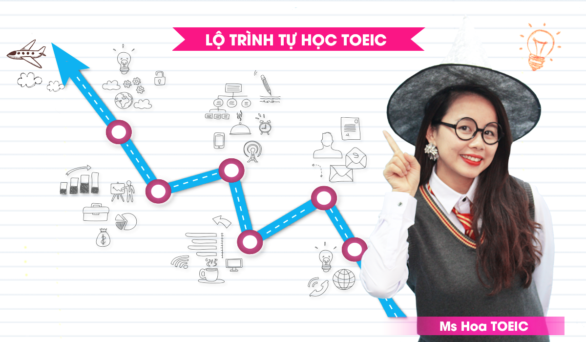 Lộ trình luyện thi TOEIC cho mục tiêu 500-750 ms hoa toeic