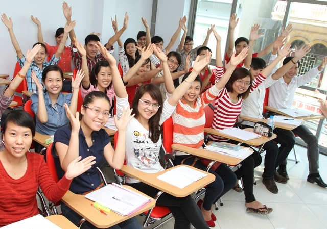 lớp học vui nhộn tại Ms hoa TOEIC