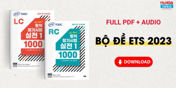 Bộ đề thi ETS 2023 - Trọn bộ PDF + Audio bản đẹp