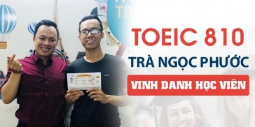 Bí quyết chinh phục 810 điểm TOEIC: QUYẾT TÂM Bí quyết chinh phục 810 điểm TOEIC: QUYẾT TÂM