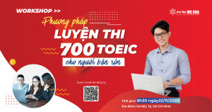 Workshop tháng 11: Phương pháp học TOEIC cho người bận rộn