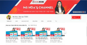 KÊNH VIDEO LUYỆN THI TOEIC MS HOA TOEIC