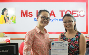 Chúc mừng 810 TOEIC của cô gái dễ thương Lữ Hoàng Mai