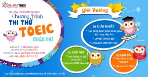 Thi thử TOEIC miễn phí RINH QUÀ KHỦNG - Khai trương cơ sở 2 tại Sư Vạn Hạnh Ms Hoa TOEIC HCM