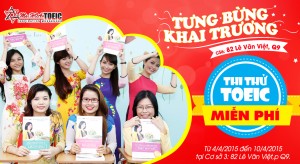 Thông báo kết quả chương trình thi thử TOEIC miễn phí rinh quà nhân dịp khai trương cơ sở 82 Lê Văn Việt