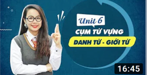 Unit 6: Cụm Danh từ + Giới từ