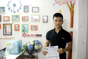 Tăng Thiên Vũ - học viên A68 đạt 835 TOEIC