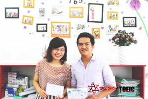 Niềm vui từ bạn Nguyễn Duy Lãm - Học viên lớp A244 đạt 850 TOEIC 