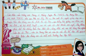  “ Thật bất ngờ ngay từ buổi học đầu tiên em rất thoải mái. Những ngày sau đó em rất hào hứng để đến ngày 3 – 5 – 7 để đi học những điều bổ ích”