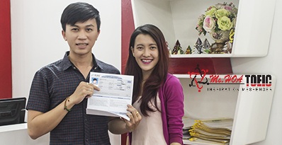 Chàng trai lớp Pre với số điểm 710 TOEIC