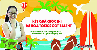 KẾT QUẢ CHUNG CUỘC CUỘC THI MSHOATOEIC'S GOT TALENT