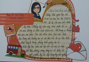 Nhờ Cô mà em cảm nhận được tầm quan trọng của tiếng Anh, và không ngừng nỗ lực học tập