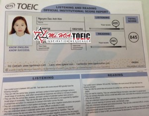 Cô gái cá tính Nguyễn Đào Ánh Kim chinh phục 845 TOEIC 