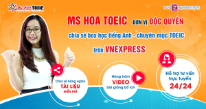 Báo điện tử Vnexpress.net mời hợp tác độc quyền chia sẻ mục học tiếng Anh