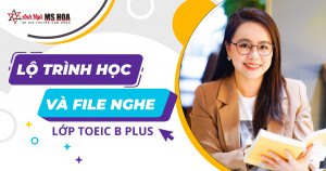 LỘ TRÌNH HỌC VÀ FILE NGHE LỚP TOEIC B PLUS