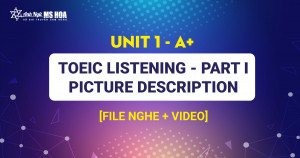 Unit 1_A+: TOEIC LISTENING Part I – Picture Description [FILE NGHE + VIDEO]