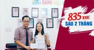 835 TOEIC nằm trong tầm tay sau hai tháng nỗ lực của Trương Hồng Như