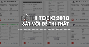Trọn bộ Sách TOEIC sát với đề thi thật TOEIC 2018 nhất
