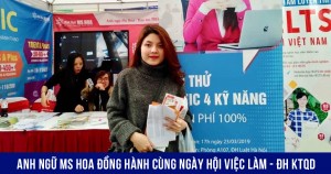 Anh ngữ Ms Hoa đồng hành cùng Ngày hội việc làm tại ĐH Kinh tế Quốc Dân