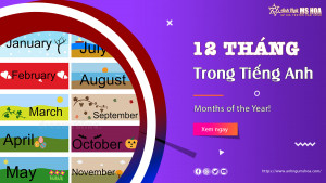 Các tháng trong tiếng Anh (Months of the Year)