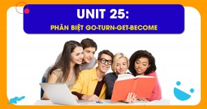 Unit 25: Phân biệt Go-turn-get-become với nghĩa là 