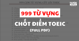 1000 TỪ VỰNG CHỐT ĐIỂM TOEIC