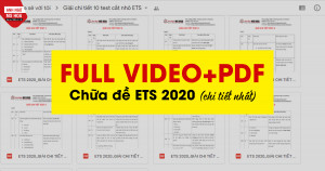 TRỌN BỘ CHỮA ĐỀ ETS TOEIC 2020 ANH NGỮ MS HOA