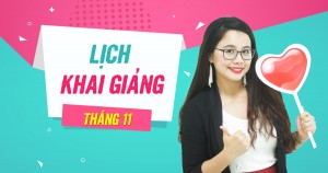 Lịch khai giảng các lớp TOEIC tháng 11/2018 tại TP. Hồ Chí Minh