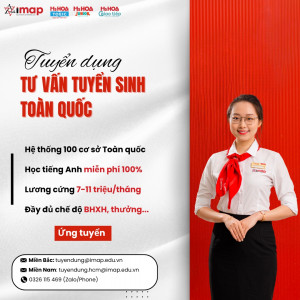 Tuyển dụng Tư vấn tuyển sinh tại Ms Hoa TOEIC thu nhập lên tới 50 triệu/tháng