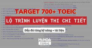 Lộ trình luyện thi TOEIC cho mục tiêu 500-750