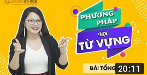 PHƯƠNG PHÁP HỌC TỪ VỰNG - BÀI TỔNG QUAN