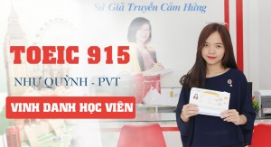 Chắp cánh ước mơ du học với 915đ TOEIC của Ms Như Quỳnh