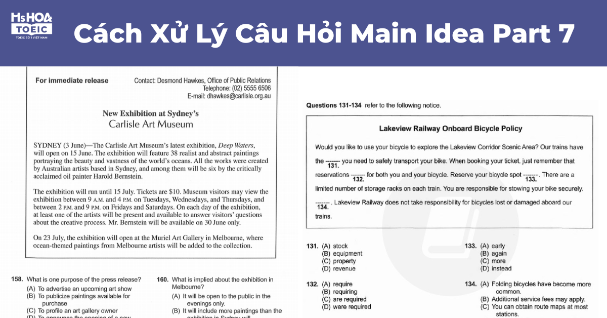 Cách Xử Lý Câu Hỏi Main Idea Part 7
