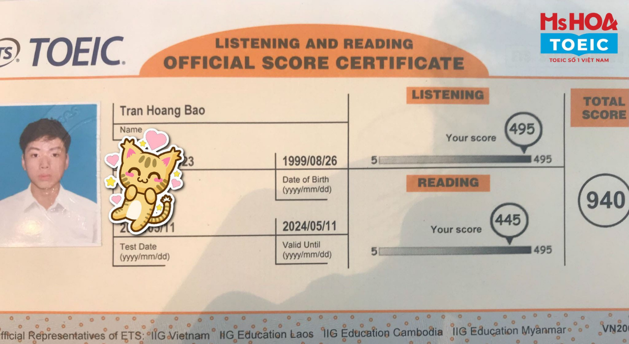 Thang điểm Toeic - Ms Hoa Toeic