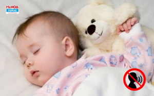 Keep silent! The baby is sleeping