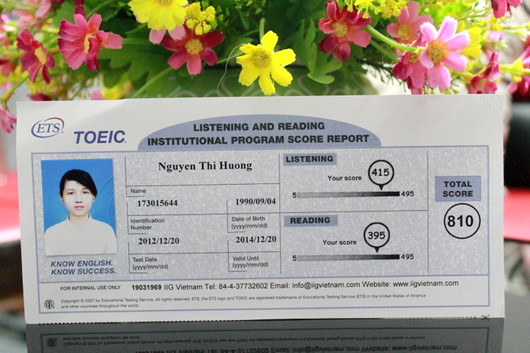 Vinh danh học viên Nguyễn Thị Hương – Học viên lớp B72
