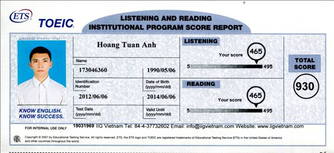 Diem_TOEIC_Ms_Hoa_TOEIC