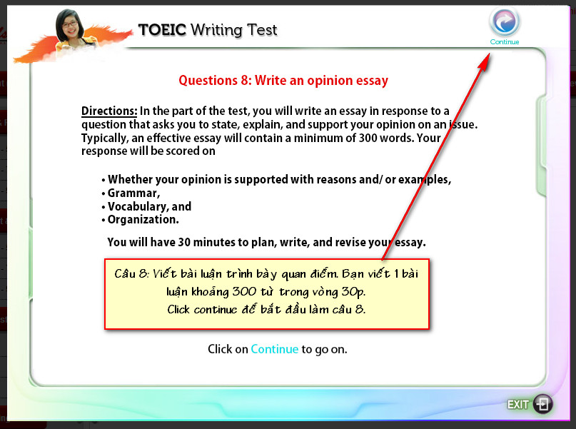 toeic writing opinion essay sample