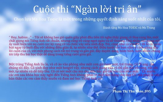 chon lua ms hoa toeic la quyet dinh dung dan