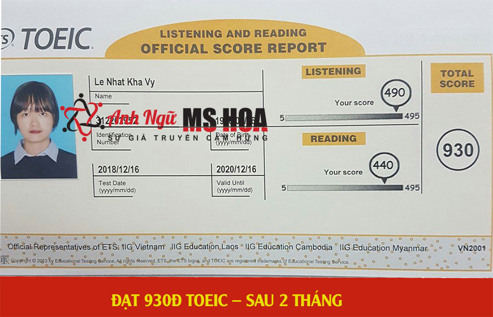 học viên điểm cao 930 toeic_anhngumshoa