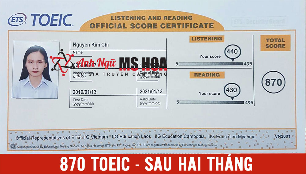 học viên điểm cao 870 toeic_anhngumshoa